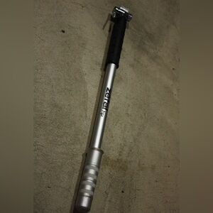 Zefal HP (High Pressure) Bike Frame Pump. Silver/Black.